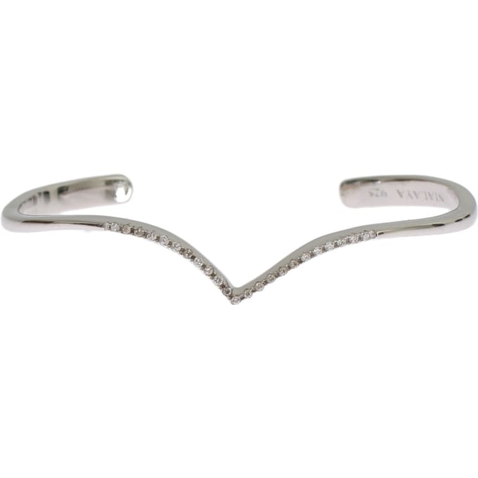 Nialaya Vrouwen Skyfall CZ 925 zilver Bangle Armband