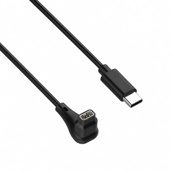 USB-C Oplader Geschikt voor Coros Pace Pro – Oplaadkabel – Smartwatch Oplader – 1 Meter – Zwart
