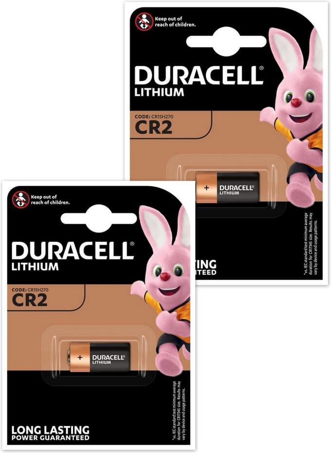 2x Duracell CR2 Lithium M3
