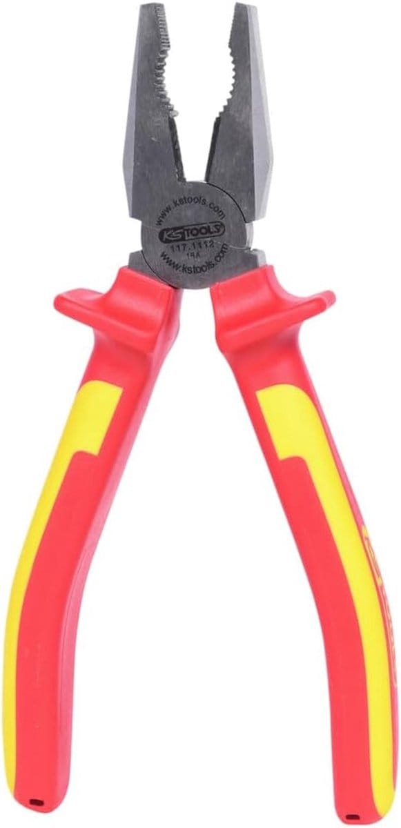 Combinatietang - Universele tang - Elektra werk - Geïsoleerd handvat - 185mm - Transparant
