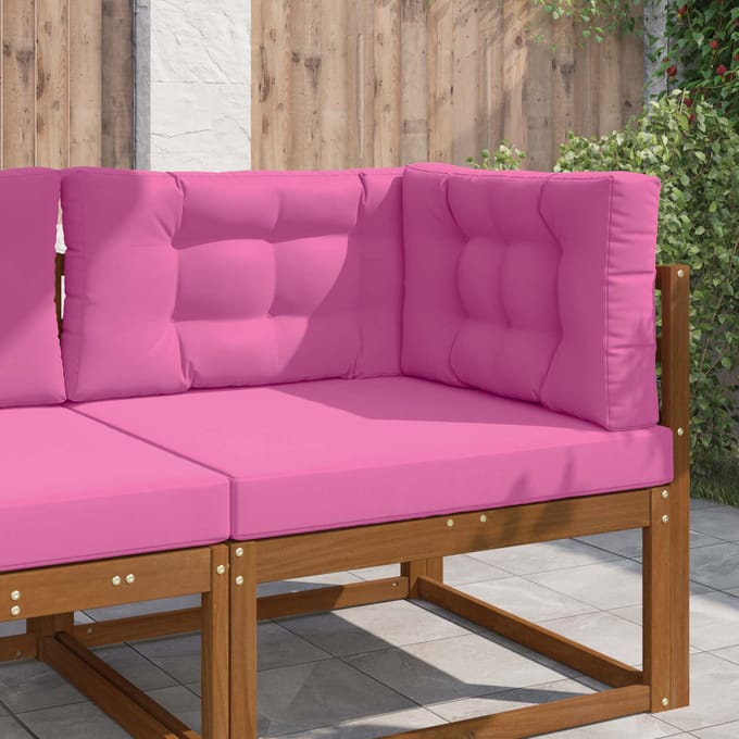 vidaXL - Buitenbankkussen - Polyester - Roze - 80 - x - 80 - cm