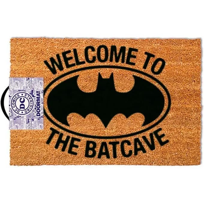 Pyramid International Batman Deurmat Welcome To The Batcave 40 x 60 cm Bruin