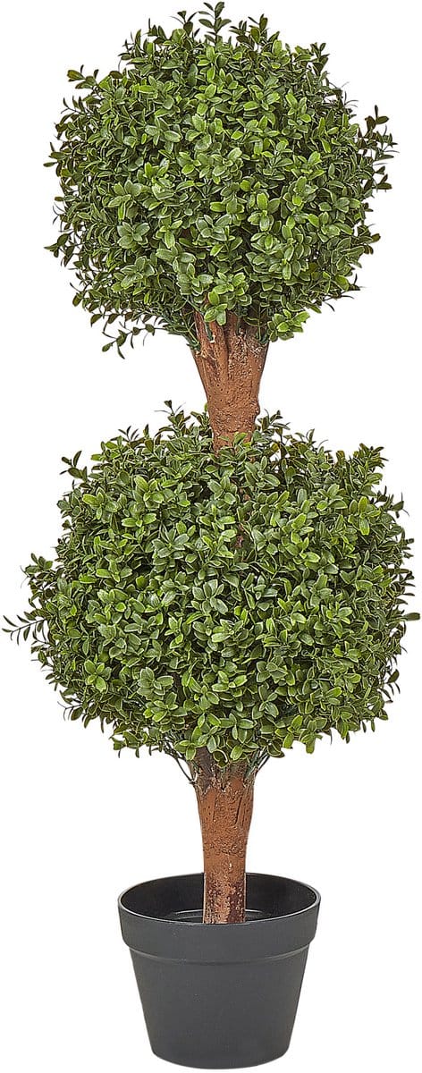 BUXUS BALL TREE - Kunstplant - Groen - 92 cm - Synthetisch