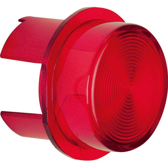 Hager Berker E10 Rode Transparante Lens Voor Lichtsignaalknop - 1281 [2 stuks]