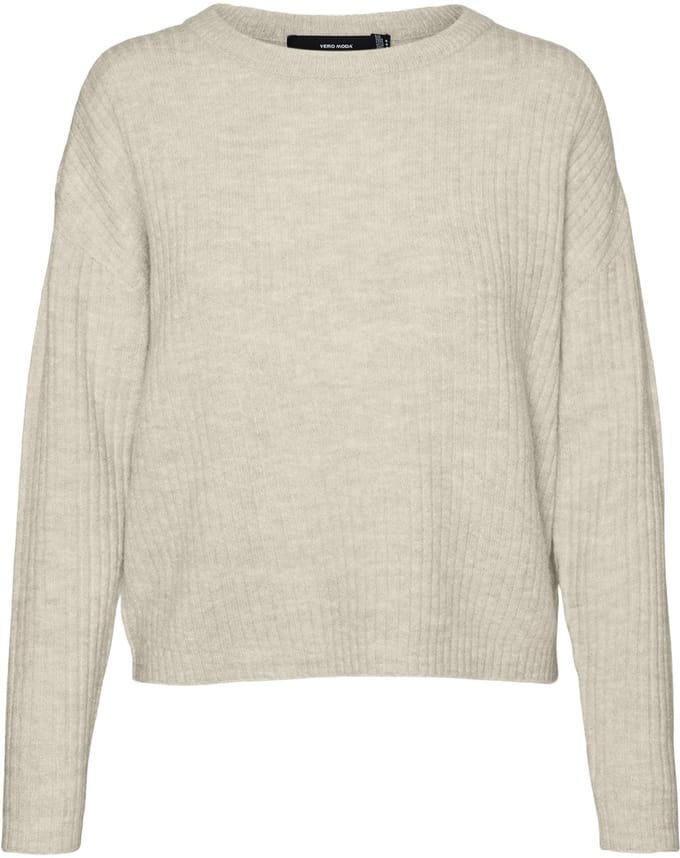VERO MODA - VMLEFILE LS O-NECK RIB BLOUSE GA NOOS - Dames - Gebreide truien