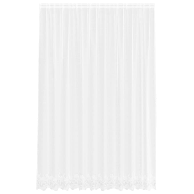 vidaXL Kantgordijn Wit 280 x 300 cm Polyester