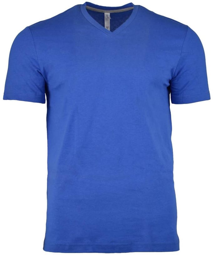 Kariban T-shirt V-hals korte mouwen K357 - Light Royal Blue - S
