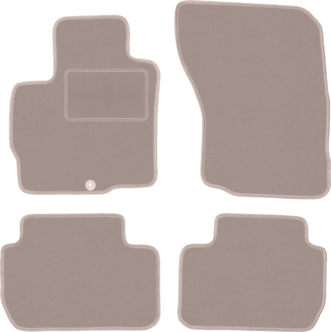 Beige velours matten voor: Mitsubishi Outlander III SUV (2012-)