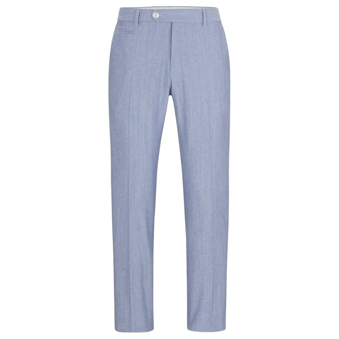 Boss Heren Genius Slim Broek (Marineblauw)