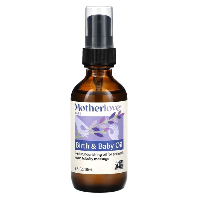 Motherlove, Infant, Maternity and Infant Oil, 2 fl oz (59 ml) black