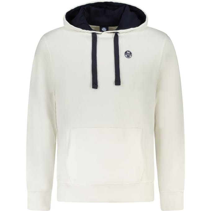 North Sails Witte Katoenen Heren Hoodie
