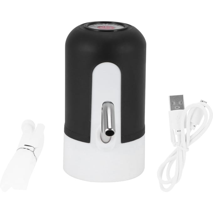 Waterfles Pomp USB Opladen Elektrische Drinkwater Dispenser Kit voor Huis KantoorZwart black