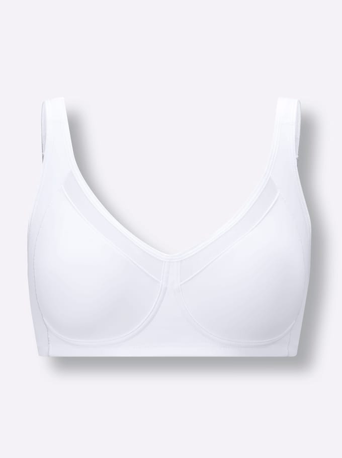 Naturana - Soft bh met meshrand - 5504 - Wit - 100B