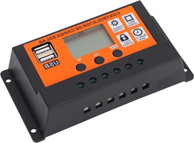 Zonnepaneel Regulator - Laadcontroller - Energie Systeem - Drie-fasen PWM Laden - 100A - Zwart