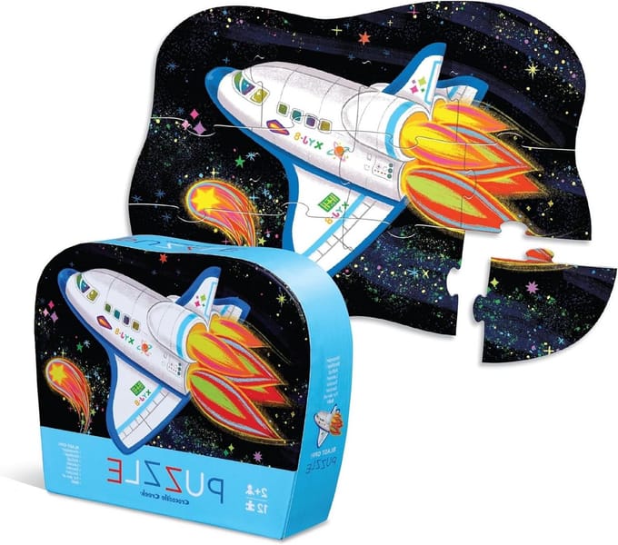 Mini Puzzel - Vloerpuzzel Kinderen - Cognitieve Ontwikkeling - Duurzame Opslagdoos - 12 Stukjes - Multicolor