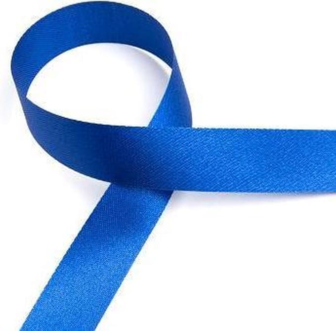 Cadeaulint BLAUW, 15 mm x 100 meter