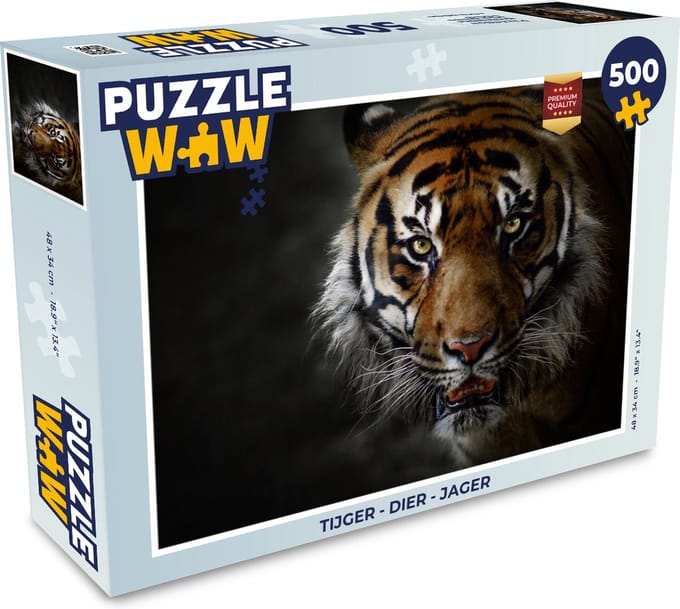 Puzzel Tijger - Dier - Roofdieren - Legpuzzel - Puzzel 500 stukjes