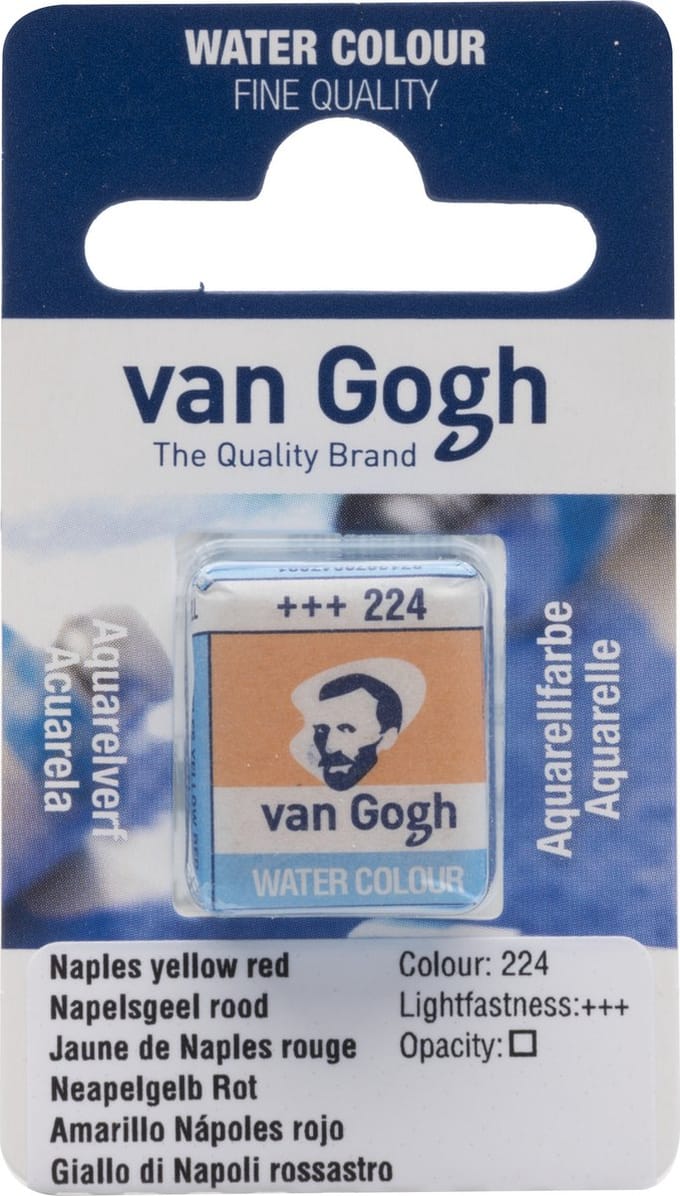 Aquarelverf - 224 Napelsgeel Rood - van Gogh - Napje