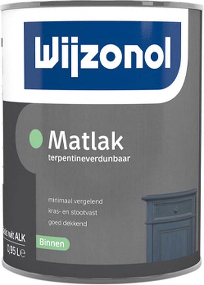 Wijzonol Matlak Op Terpentinebasis 1 Liter 100% Wit