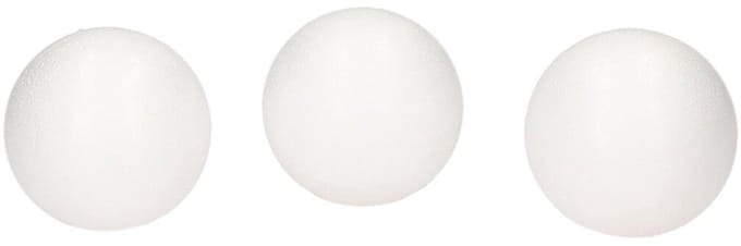 FunCakes Dummy Bol - Ø7 cm - pk/3 - Piepschuim Ballen - Taartdecoratie
