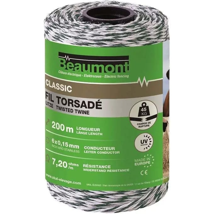 Gedraaide draad Beaumont Classic 200 m