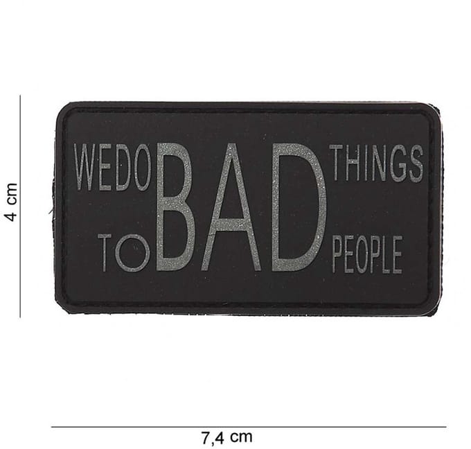 Embleem 3D PVC We do bad things