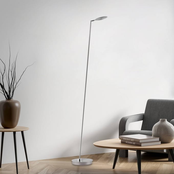 Paul Neuhaus LED vloerlamp Akku-Bente, grijs, CCT, USB-C
