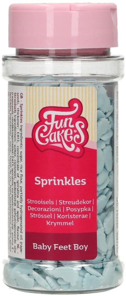 FunCakes Suikerdecoraties - Babyvoetjes Jongen - 55g - Eetbare Taartdecoratie