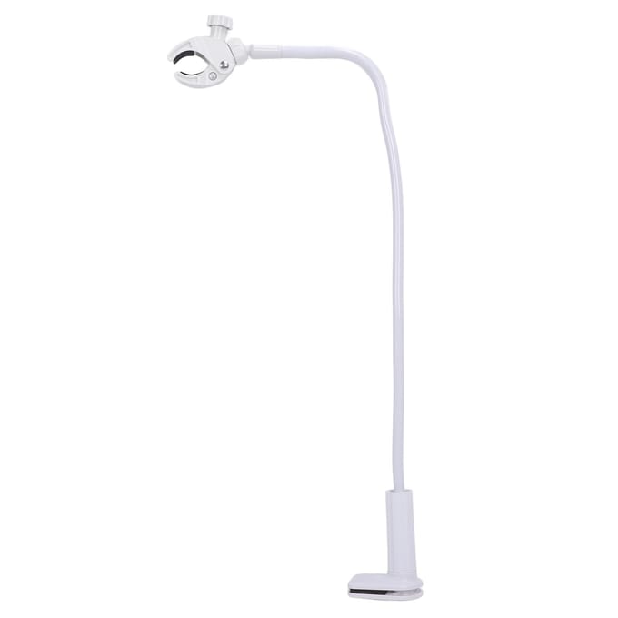 Support Sèche-Cheveux avec Pince Réglable Réduit la Fatigue du Bras Support Sèche-Cheveux pour Toilettage de Chien blanc