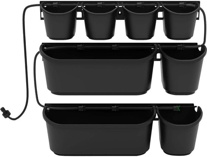 Thuys – Verticale Tuin – Met Watersysteem – Verticale Moestuin – ‎20cm x 60cm x 80cm – Zwart