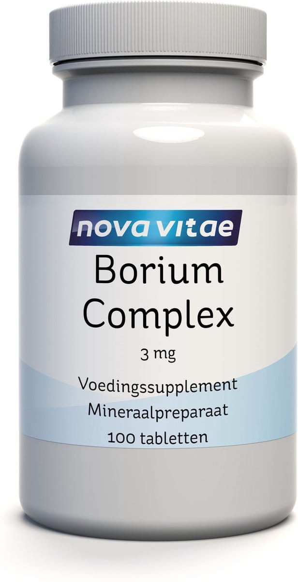 Nova Vitae - Boron - Boor - Borium Complex 3 mg - 100 tabletten