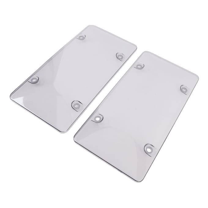 2 Stuks 12x6in Kentekenplaathouder Transparant Beschermend Nummerplaathouder Schild Universele Pasvorm voor VS