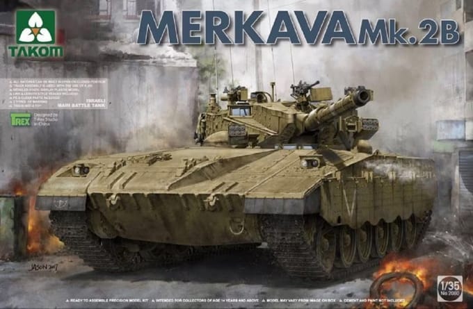 Takom Modelbouwpakket Militaire voertuigen - 2080 Merkava Mk.2B Tank Plastic - 1:35 - Modelbouw