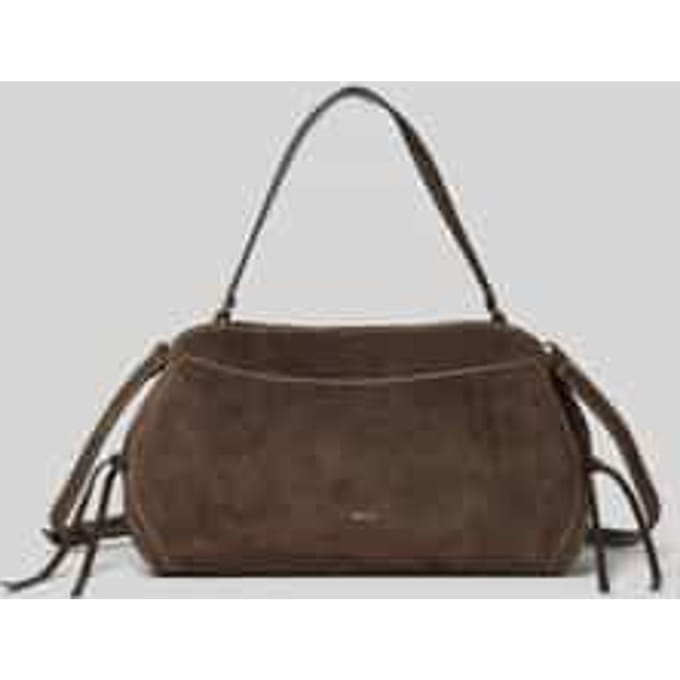 abro Necessity Schoudertas Leder 40 cm - Dames - dark brown