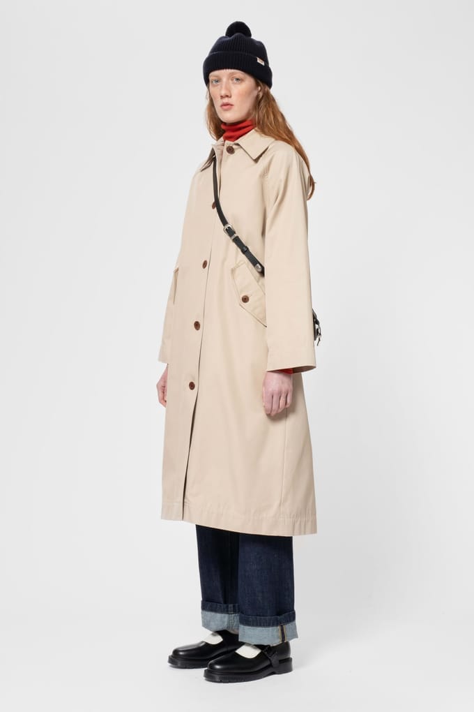 Nudie Jeans Ester Coat Beige Taglia: M | Trench Outlet | Donna | Marrone