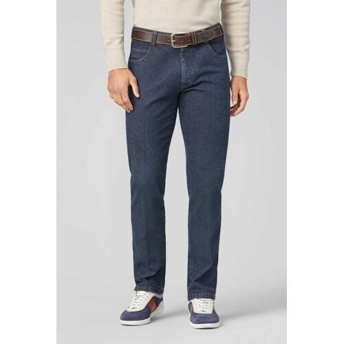 Meyer Jeans Diego Structured Organic Cotton Denim Swing Pocket Blue Stone / male