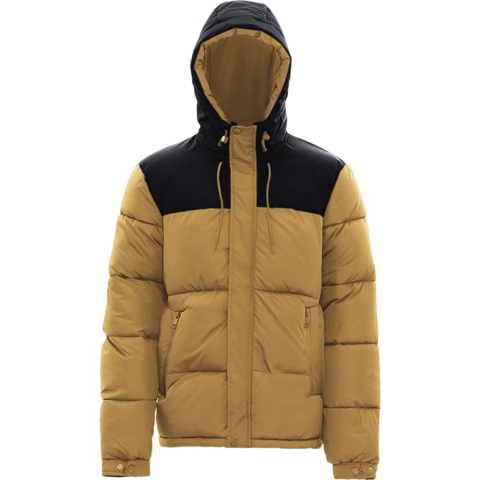 Mo Gewatteerd jack Heren Camel zwart