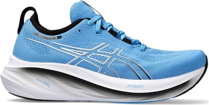 ASICS Gel-Nimbus 26 - Hardloopschoenen - Maat 46 - Blauw - Gel-Nimbus - Hardlopen - Heren Hardloopschoenen