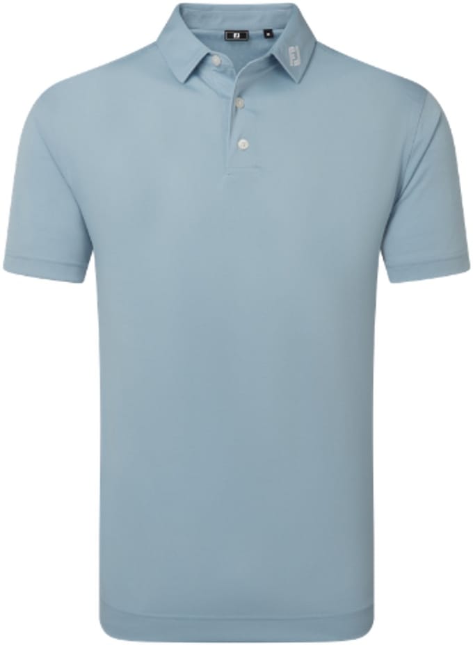 Footjoy Stretch Pique Heren Poloshirt Chambray