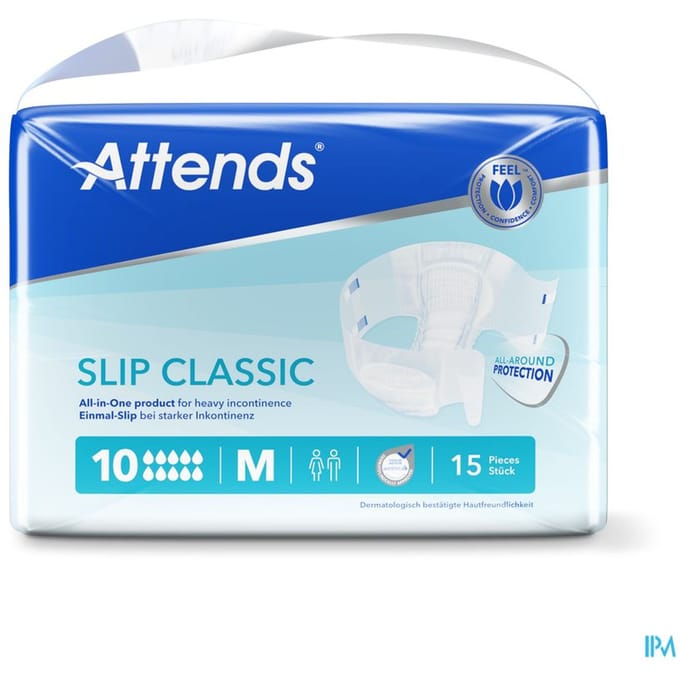Attends Slip Classic 10 Medium - 1 pak van 15 stuks