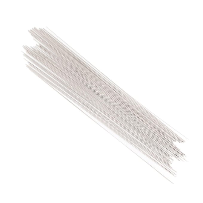 45 stuks Kralennaald Professioneel Roestvrij Staal Lang Groot Oog Opening Rechte Kralennaalden Set white
