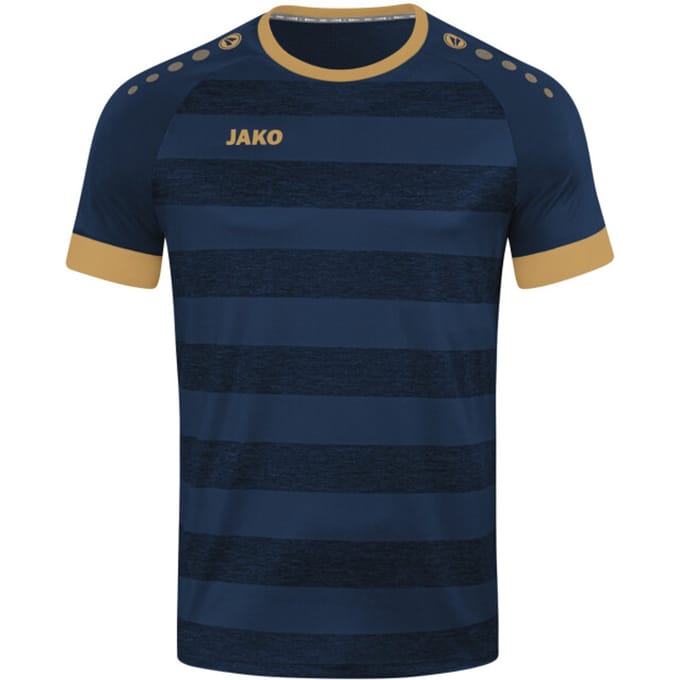 Jako Celtic Melange Shirt Korte Mouw Heren - Goud / Navy | Maat: S