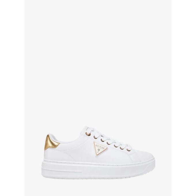 Guess Denesa Sneakers Dames - Leren Sneaker - Goud - Maat 37