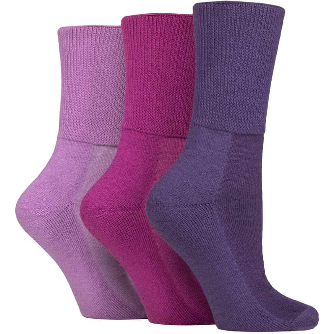 3-Pack Extra Brede Bamboe Diabetessokken voor Opgezette Benen