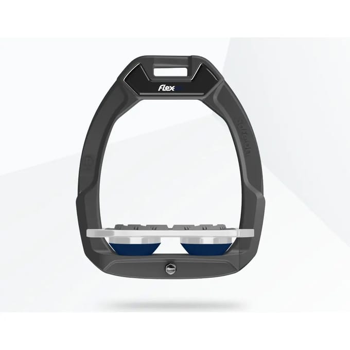 Veiligheidsoevers voor het paardrijden Plat Grip Antraciet/Grijs/Marine Flex-On Safe-On