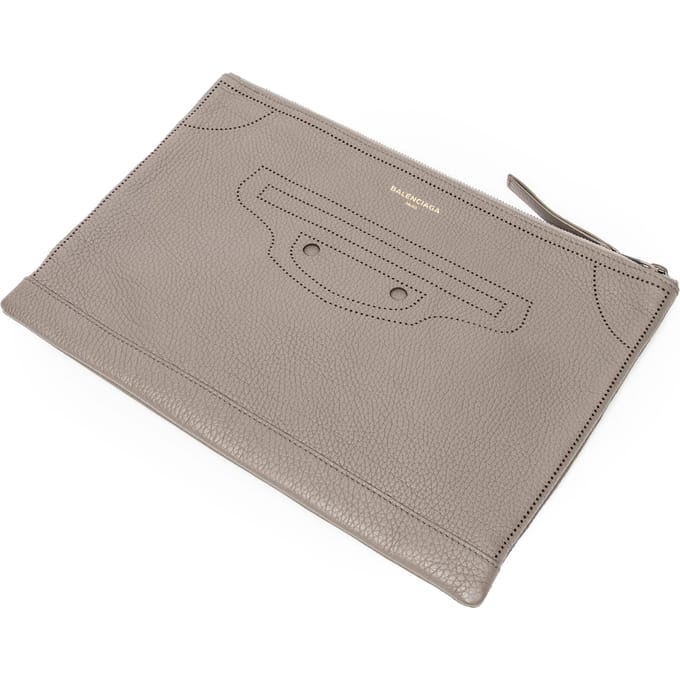 Blackout Zip Clutch  Handtas