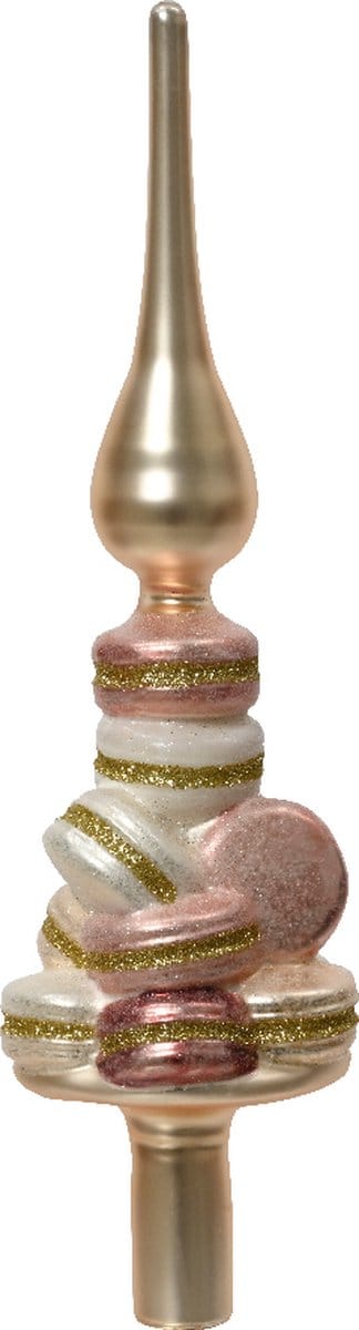 Piek glas d8h29.5 cm multi kerst