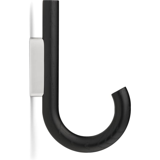 Gejst Hook wandhaak - chroom - eiken zwart