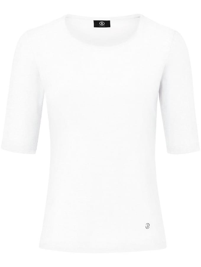 Shirt ronde hals model Velvet Van Bogner wit