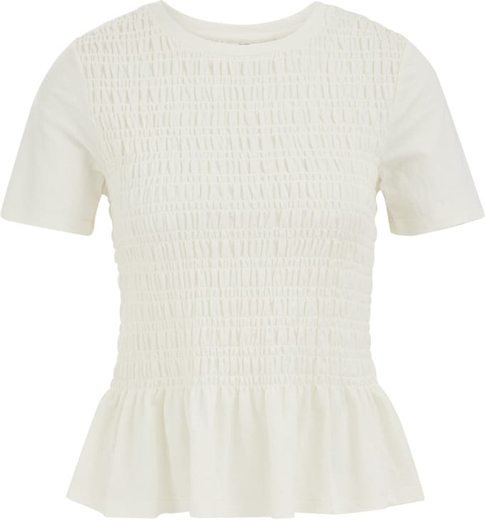 WE Fashion Dames T-shirt gesmokt